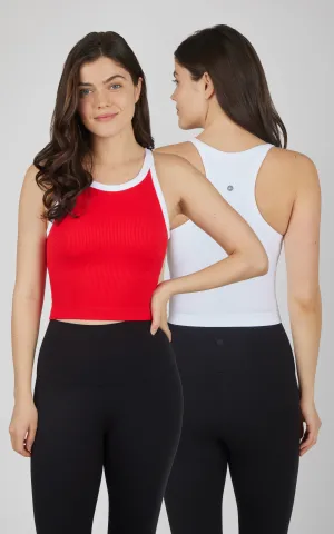 2 PK Ribbed Seamless Tank Top