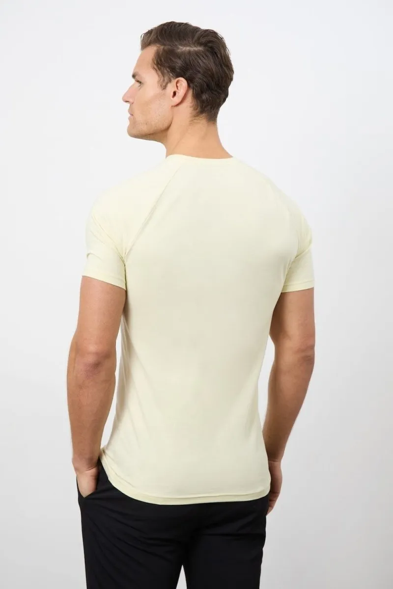 7 Pack Athletic Fit Crew Neck T-Shirt in Black/ Grey/ White/ Sage/ Mint/ Lemon/ Blue