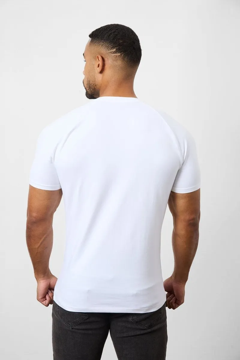 7 Pack Athletic Fit Crew Neck T-Shirt in White