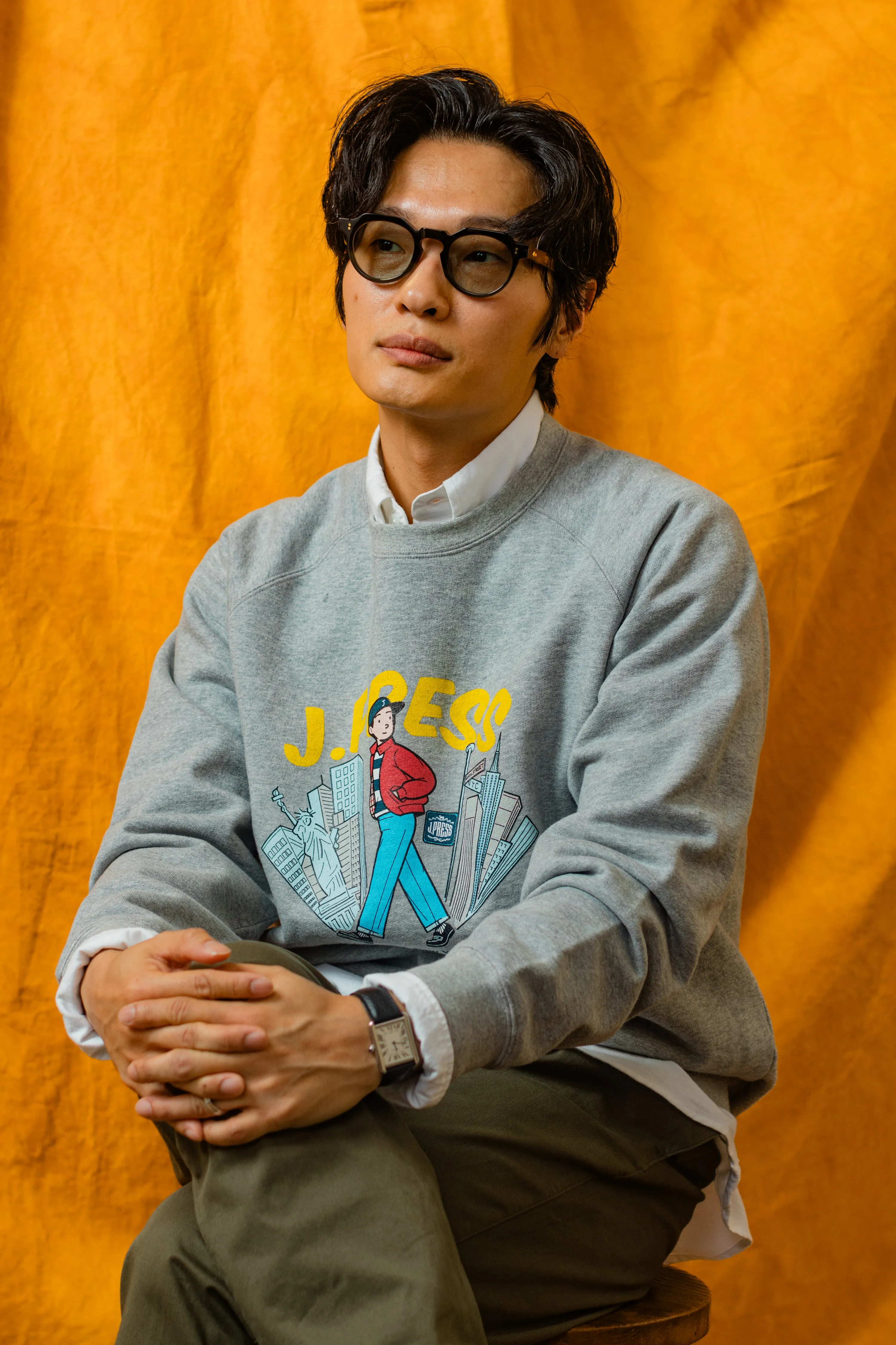 AARON CHANG CITY "IVY BOY" SWEATSHIRT - GREY