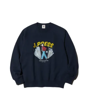 AARON CHANG CITY "IVY BOY" SWEATSHIRT - NAVY