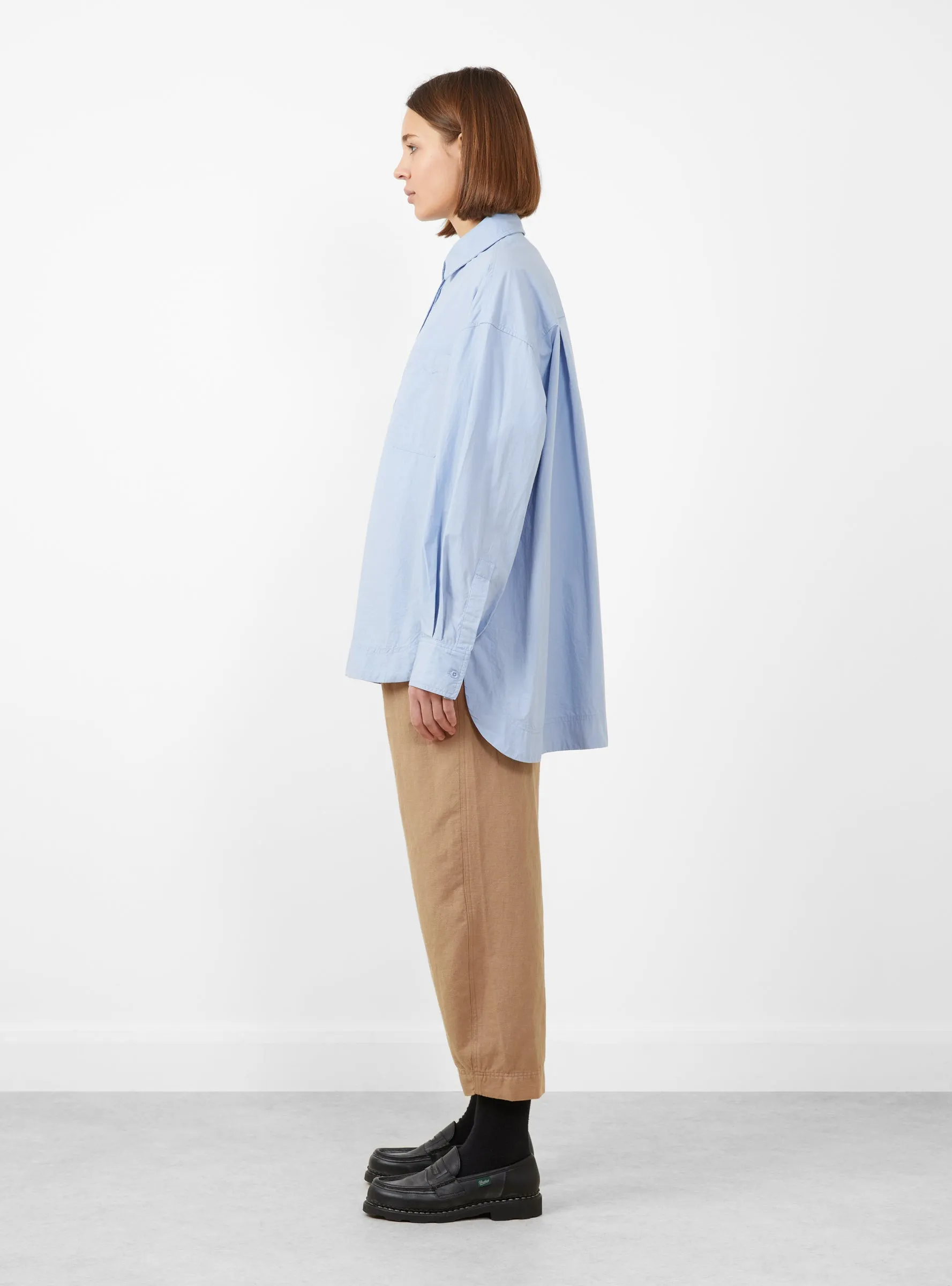 Aldea Oversized Button Down Oxford Blue