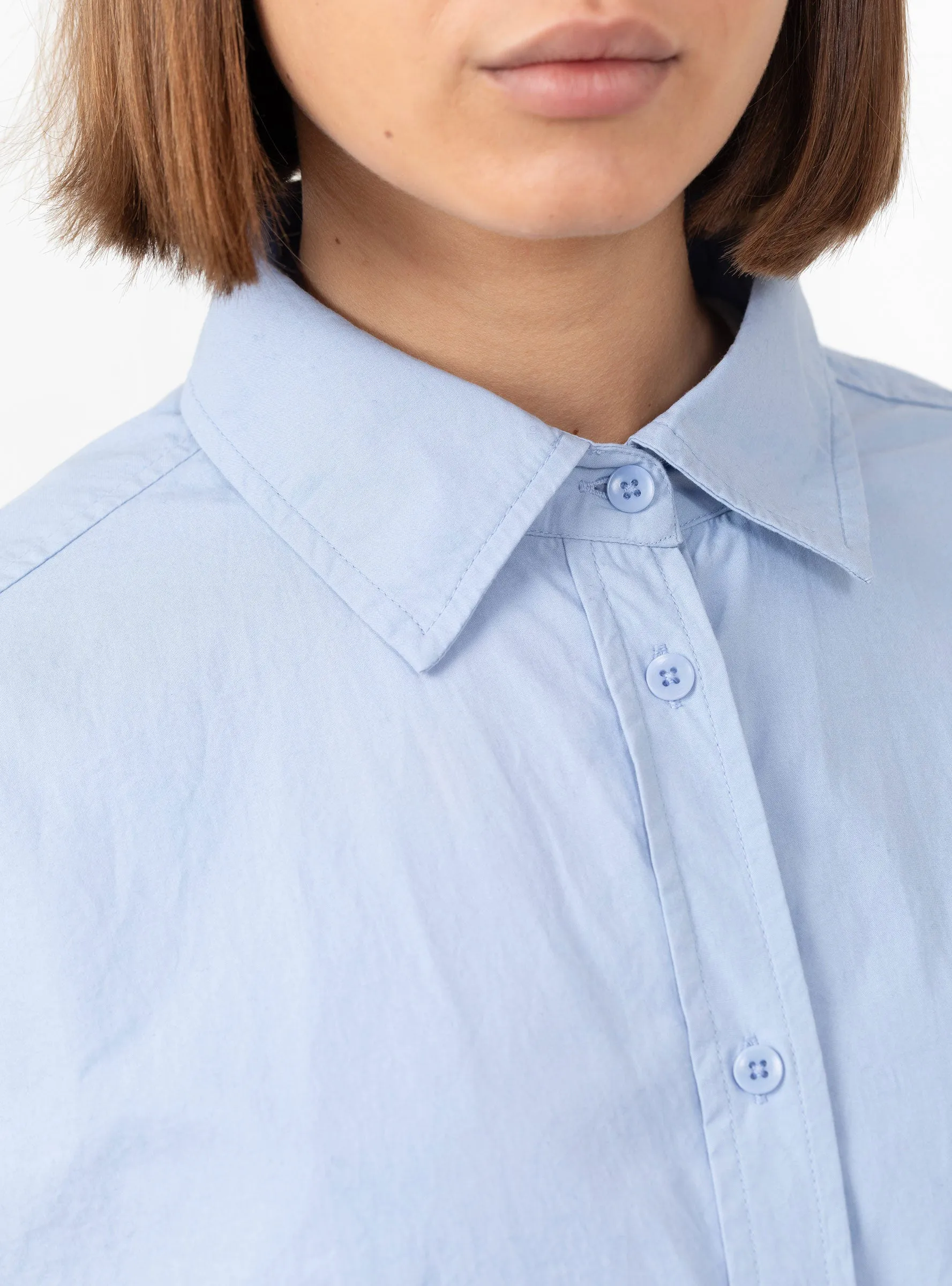 Aldea Oversized Button Down Oxford Blue