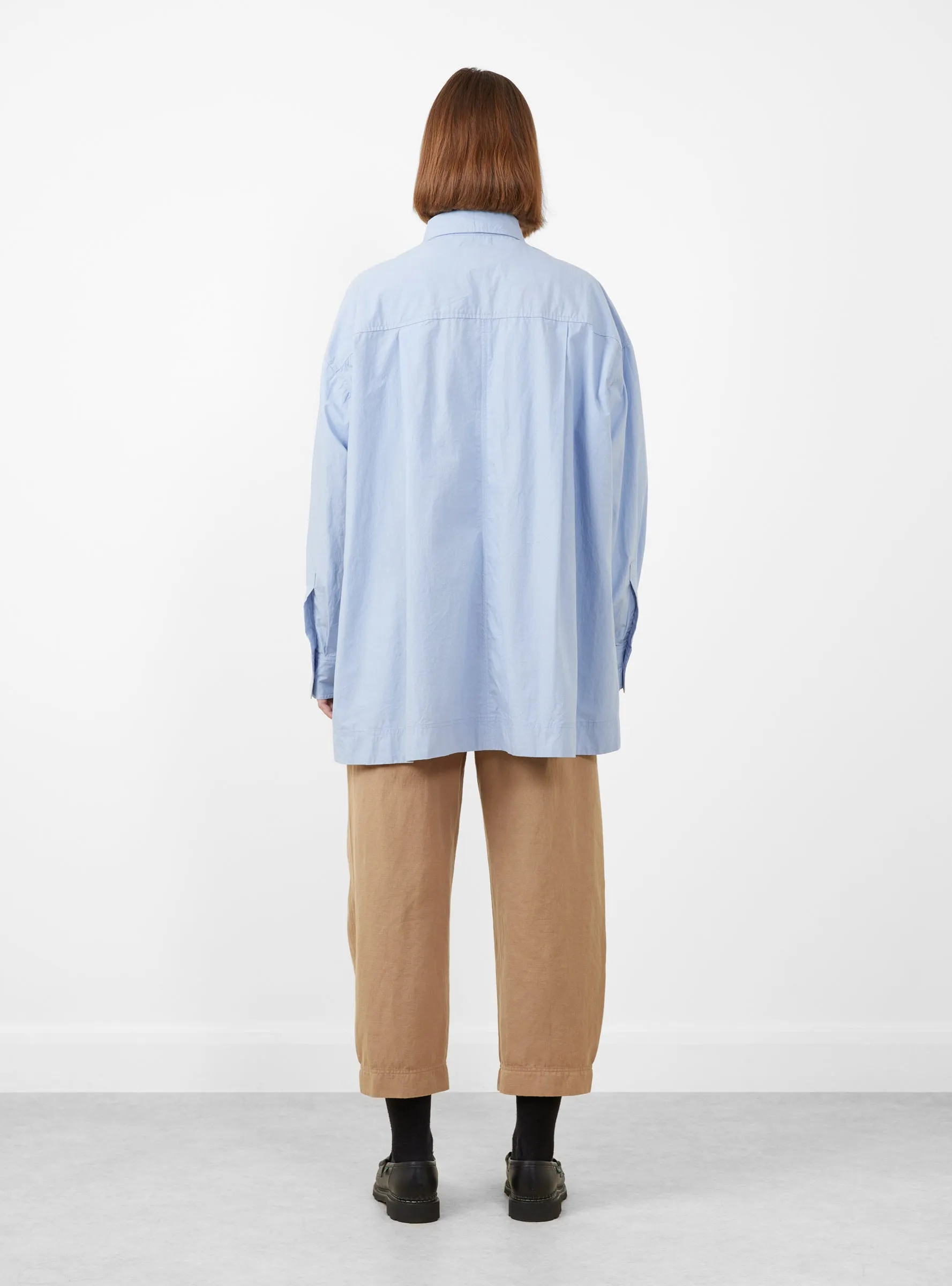 Aldea Oversized Button Down Oxford Blue