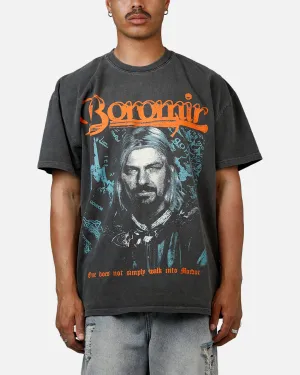 American Thrift X Lord Of The Rings Boromir Heavyweight T-Shirt Black Wash