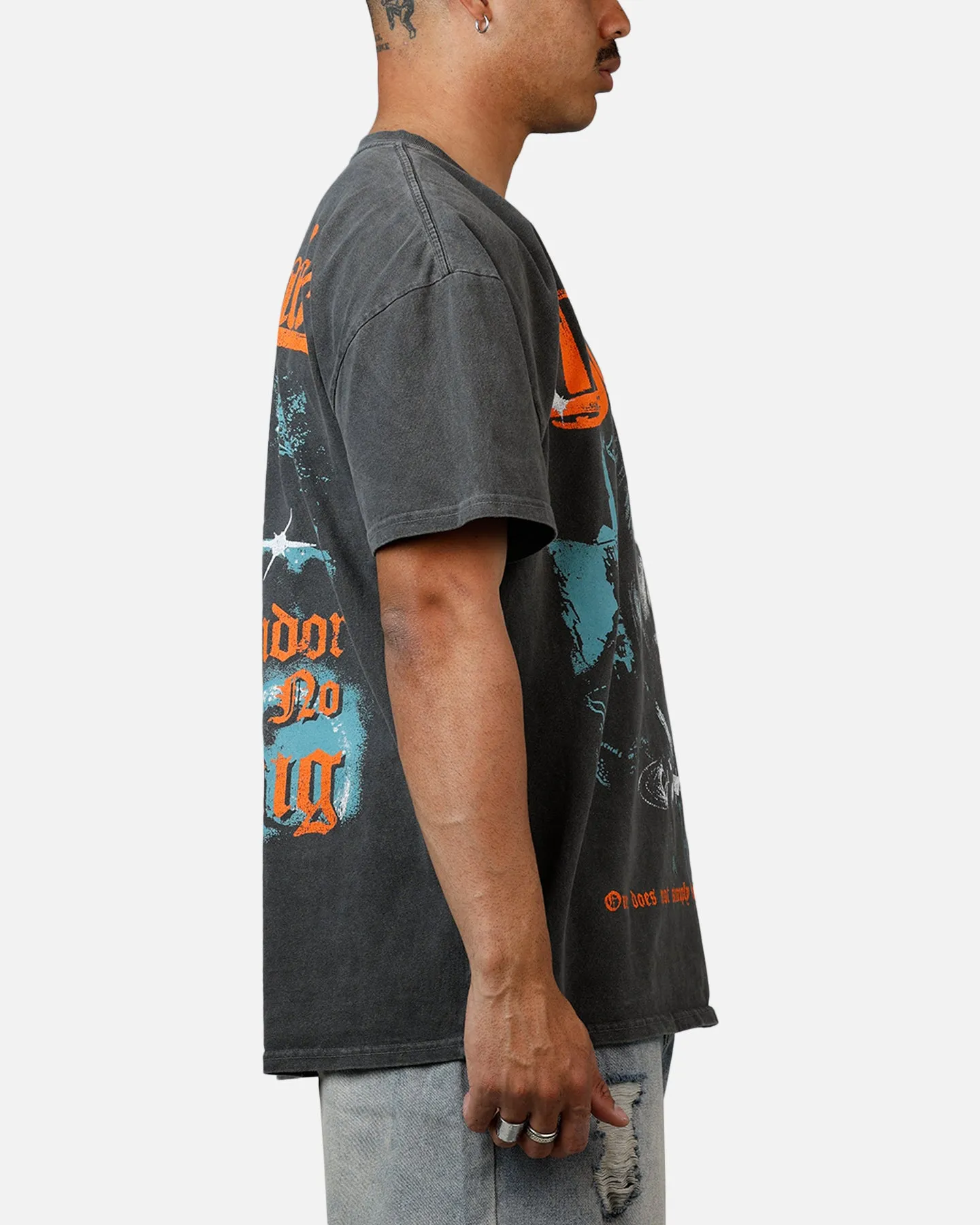 American Thrift X Lord Of The Rings Boromir Heavyweight T-Shirt Black Wash