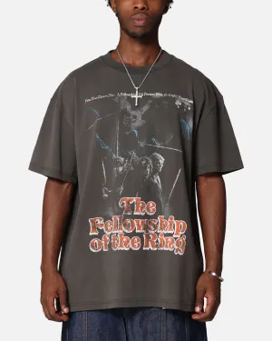American Thrift X Lord Of The Rings Fellowship Heavy T-Shirt Black Wash