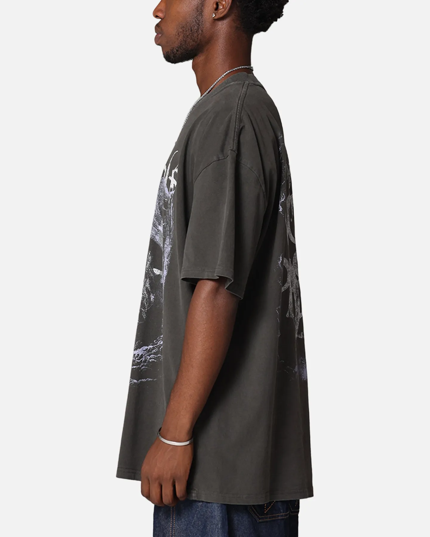 American Thrift X The Lord Of The Rings Gandalf Heavy T-Shirt Black Wash