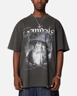 American Thrift X The Lord Of The Rings Gandalf Heavy T-Shirt Black Wash