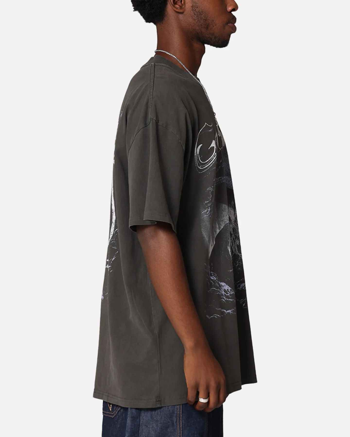 American Thrift X The Lord Of The Rings Gandalf Heavy T-Shirt Black Wash