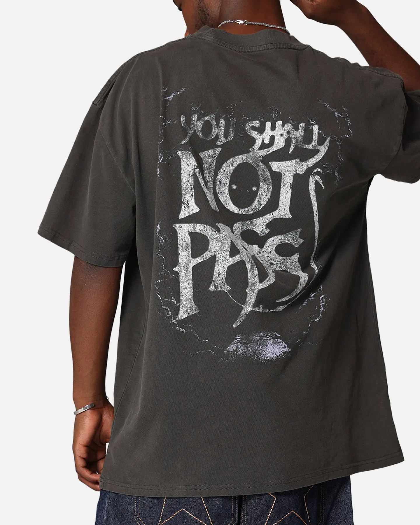 American Thrift X The Lord Of The Rings Gandalf Heavy T-Shirt Black Wash