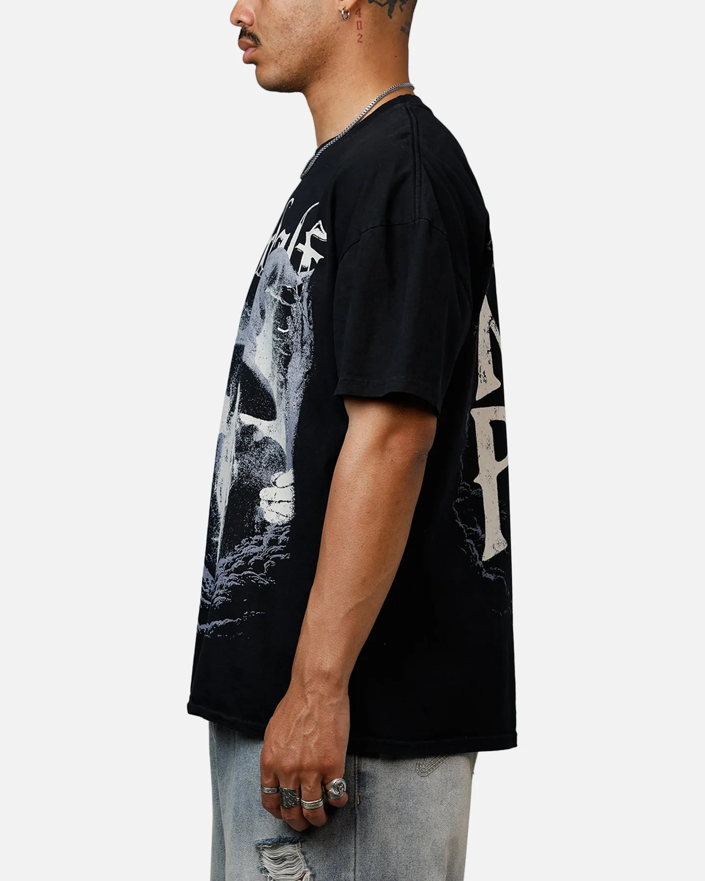 American Thrift X The Lord Of The Rings Gandalf Heavyweight T-Shirt Black