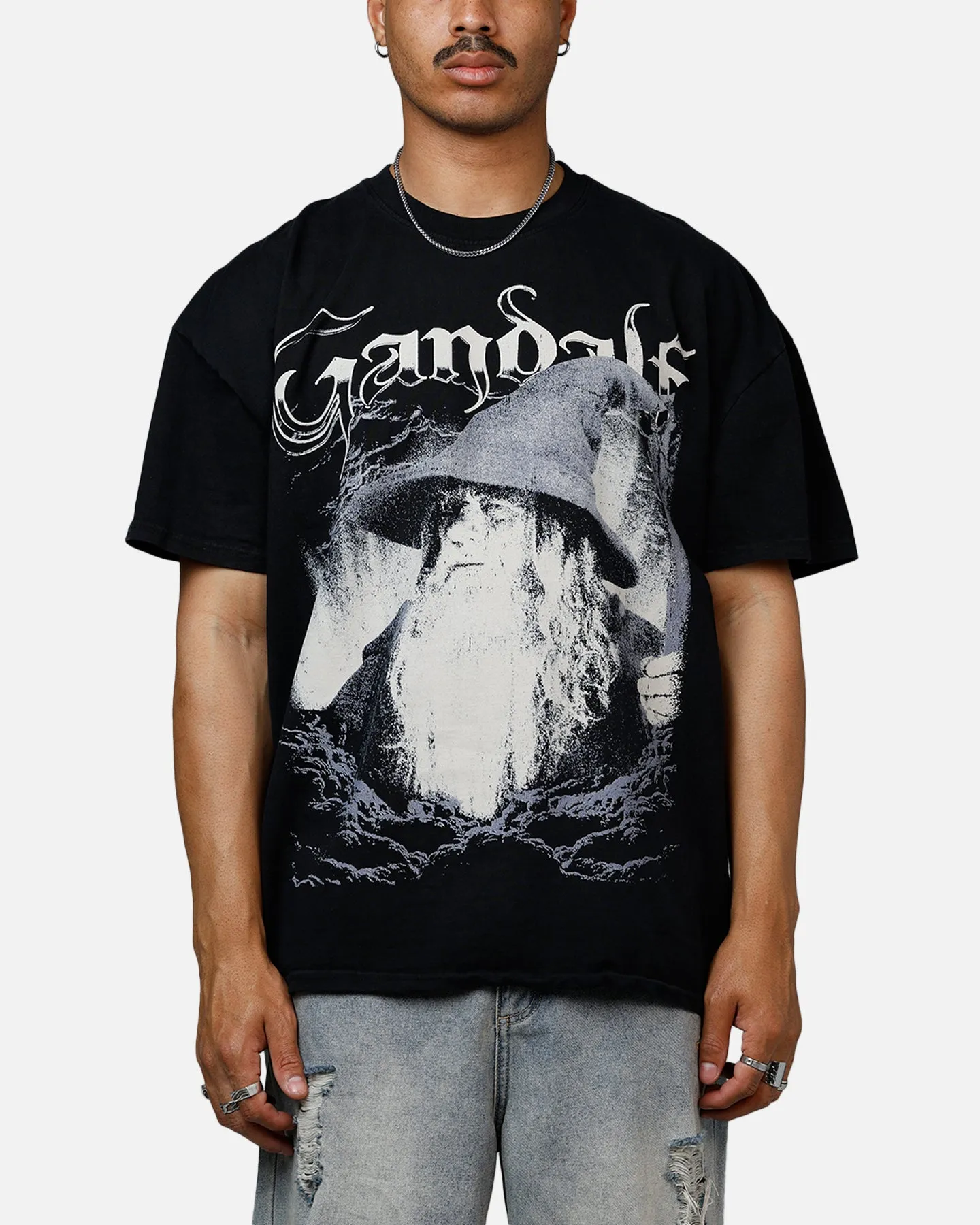 American Thrift X The Lord Of The Rings Gandalf Heavyweight T-Shirt Black