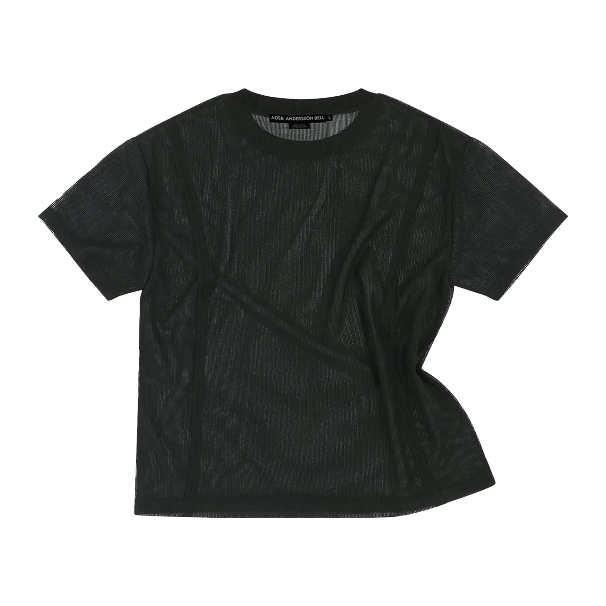 Andersson Bell Sapa Sheer Short Sleeve Sweater Black ATB1287M