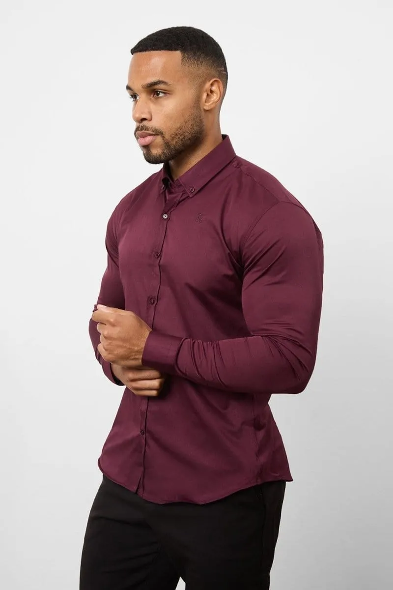 Athletic Fit Signature Shirt 2.0 in Burgundy