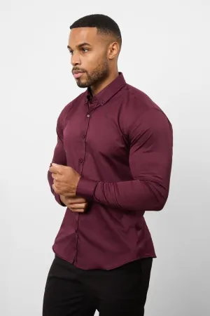 Athletic Fit Signature Shirt 2.0 in Burgundy