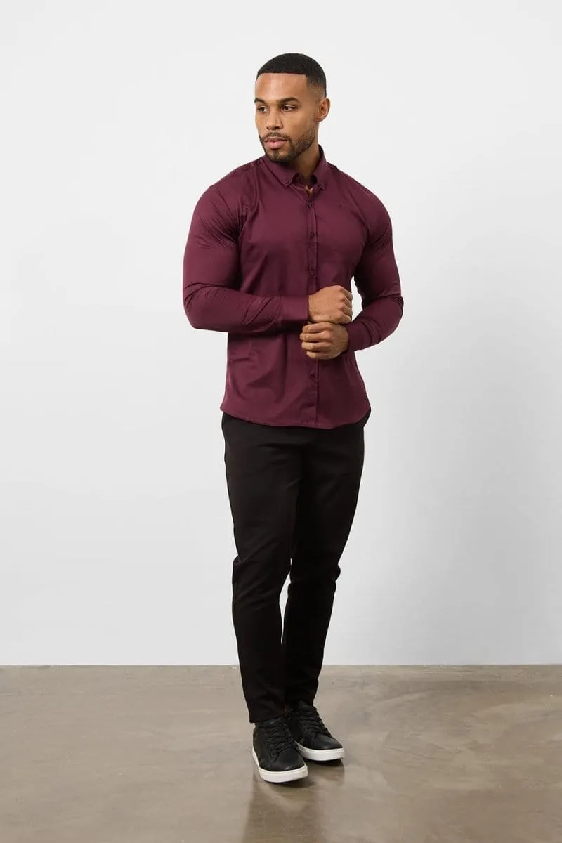 Athletic Fit Signature Shirt 2.0 in Burgundy