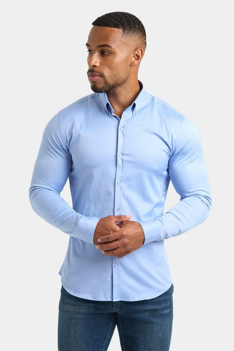 Athletic Fit Signature Shirt in Mid Blue