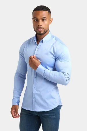 Athletic Fit Signature Shirt in Mid Blue