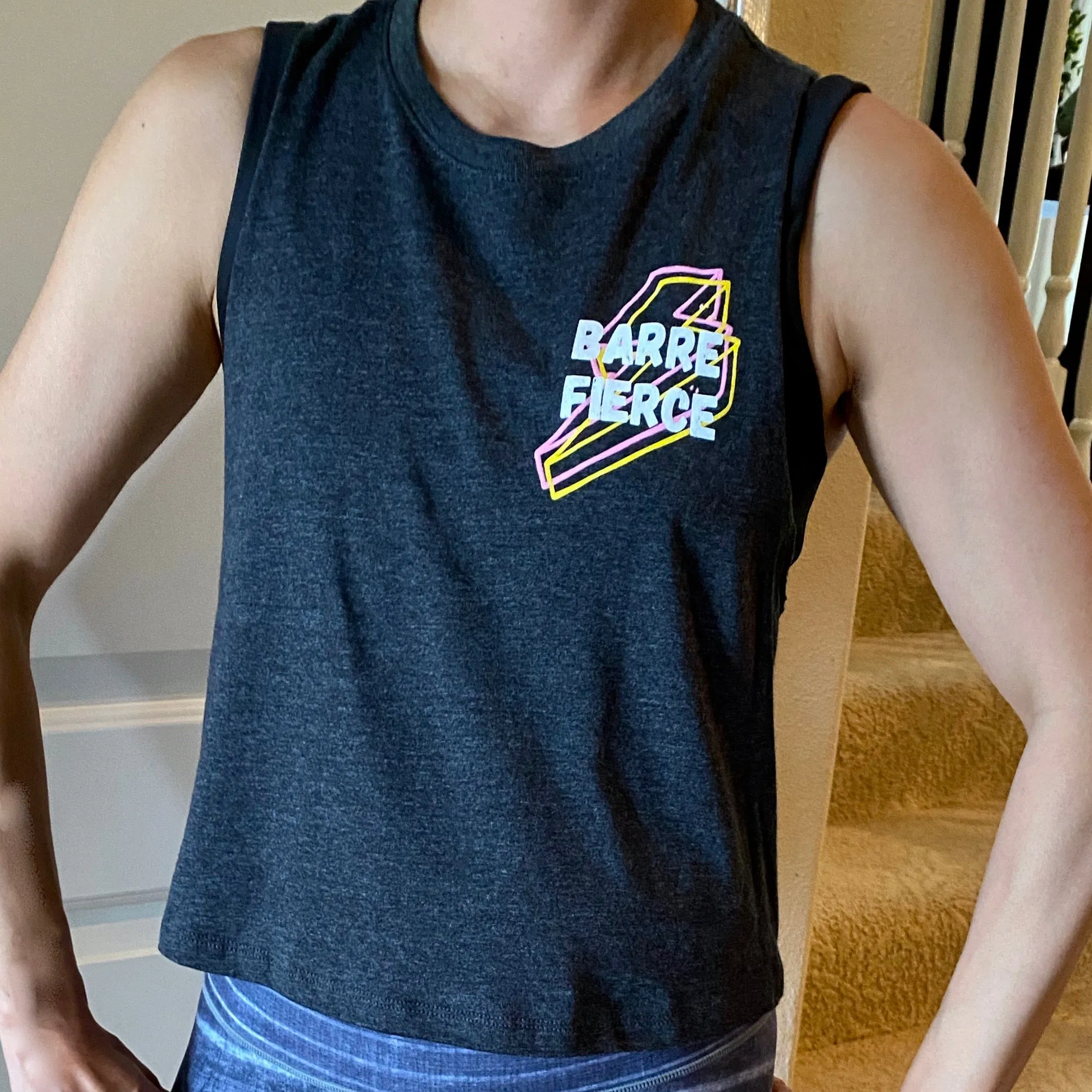 Barre Fierce - Crop Racerback Tank