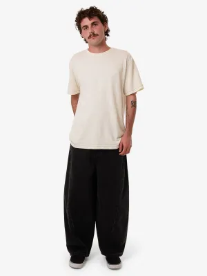 Barrel Leg Balloon Baggy Denim Jean - Aged Black