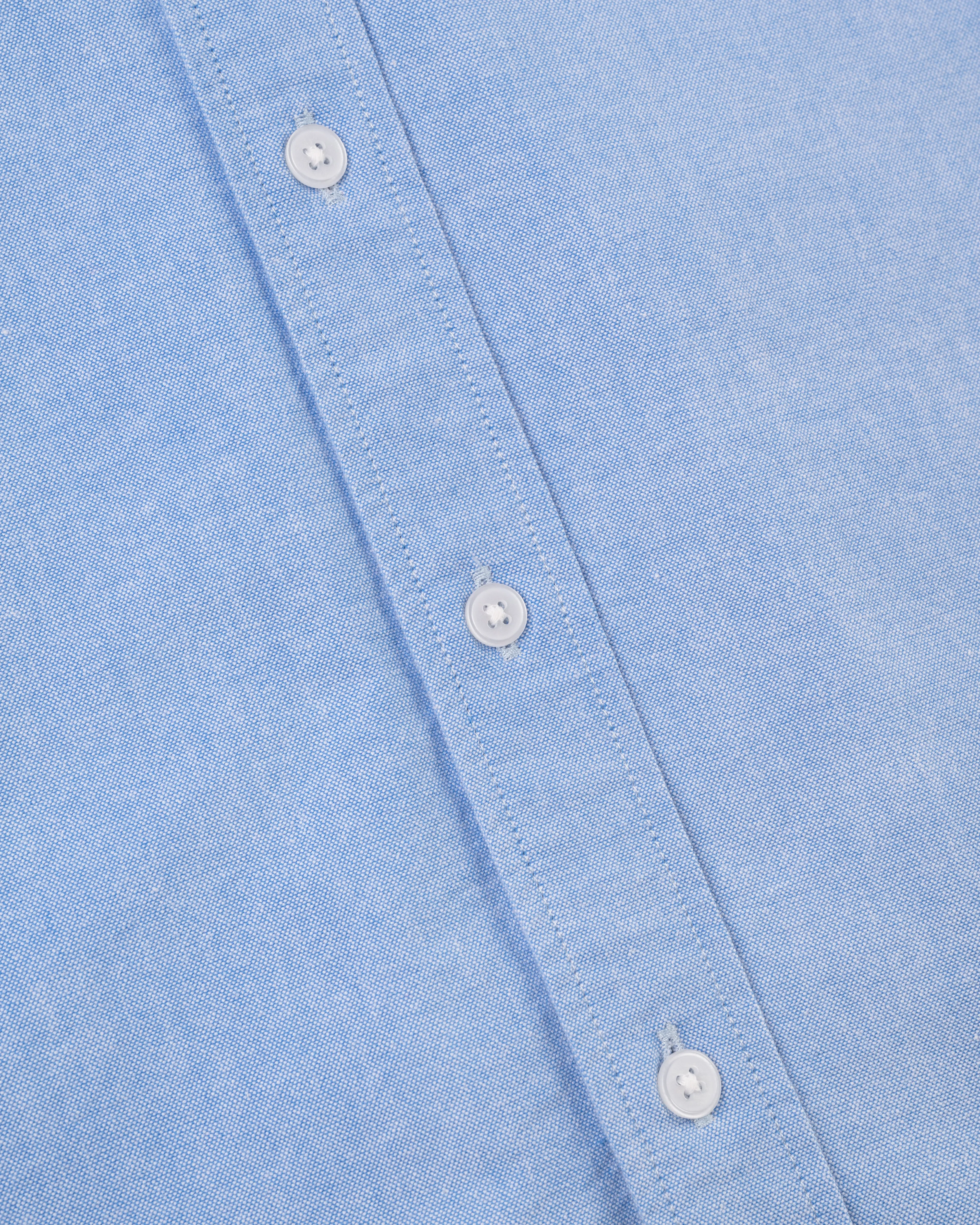 BLUE CLUB COLLAR OXFORD SHIRT - TRIM FIT