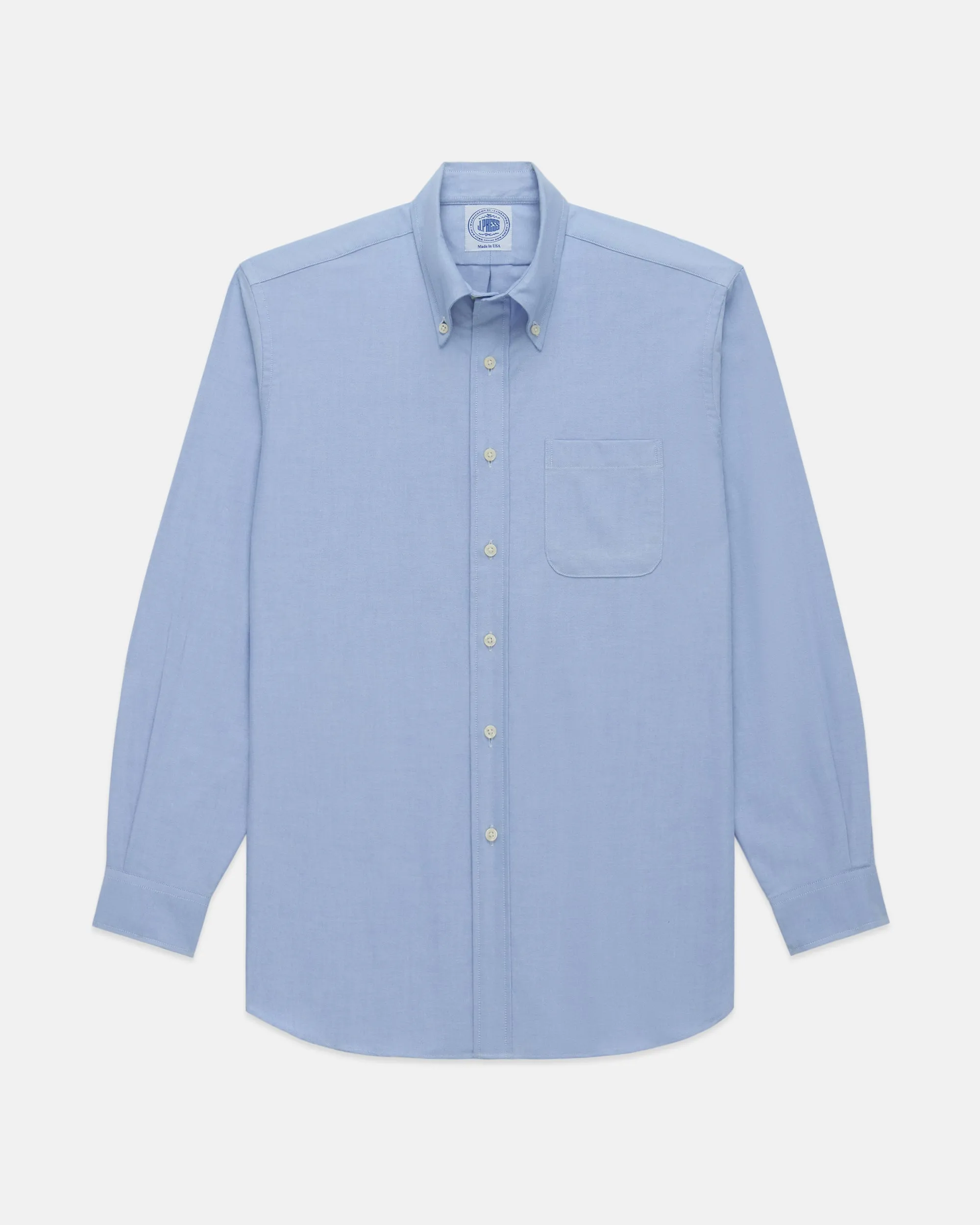 BLUE OXFORD BUTTON DOWN SHIRT - TRIM FIT