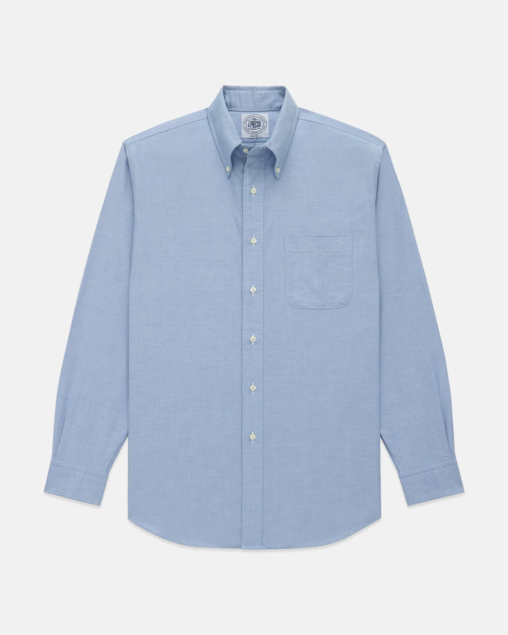 BLUE OXFORD BUTTON DOWN SHIRT