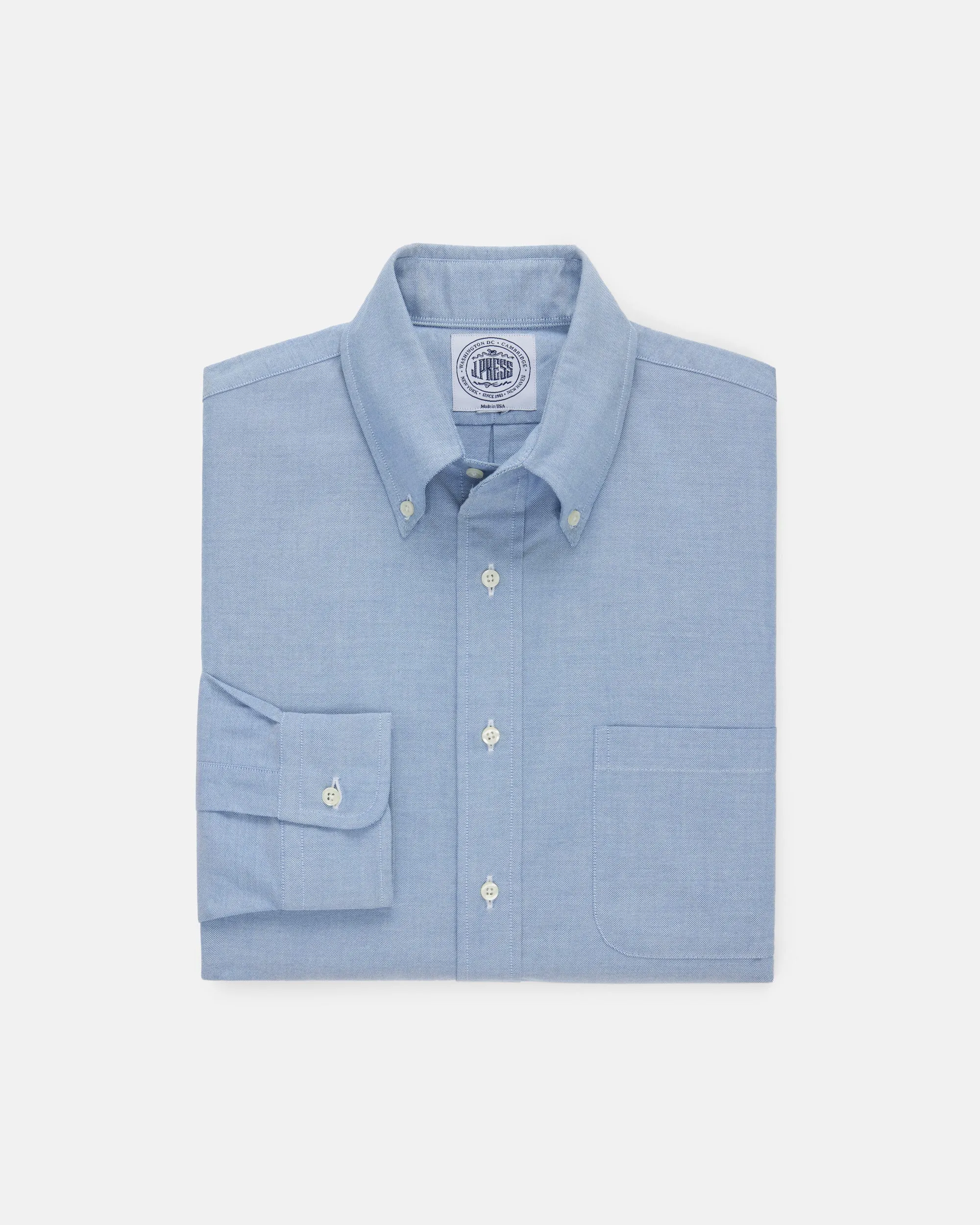 BLUE OXFORD BUTTON DOWN SHIRT