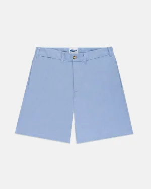 BLUE OXFORD CLOTH SHORTS - TRIM FIT