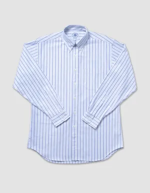 BLUE/LIGHT BLUE BOLD STRIPE OXFORD SHIRT