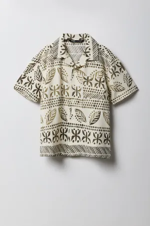 Boys Boxy Button-Up Top