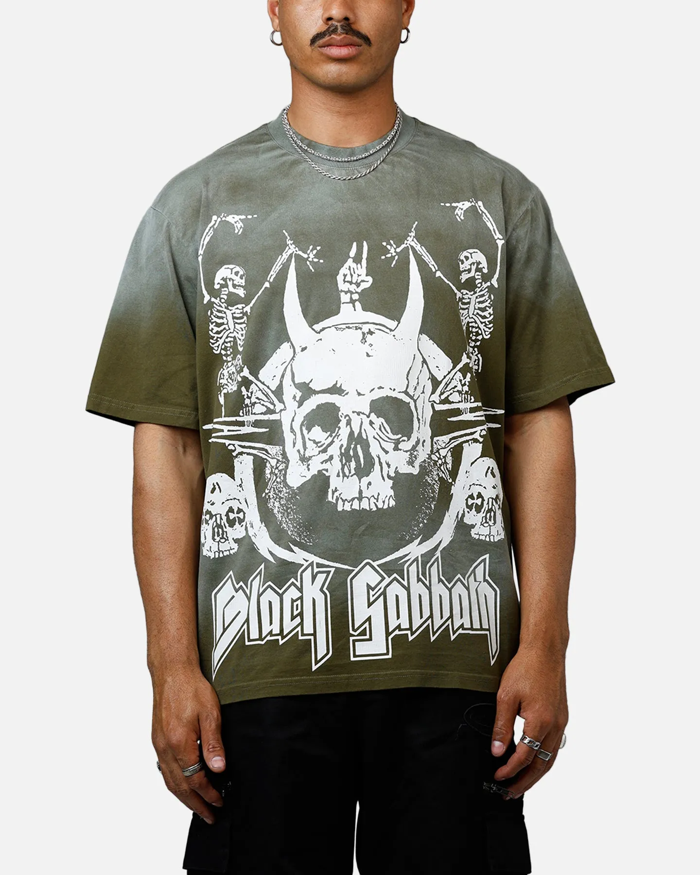 Bravado Black Sabbath Hem T-Shirt Washed Black