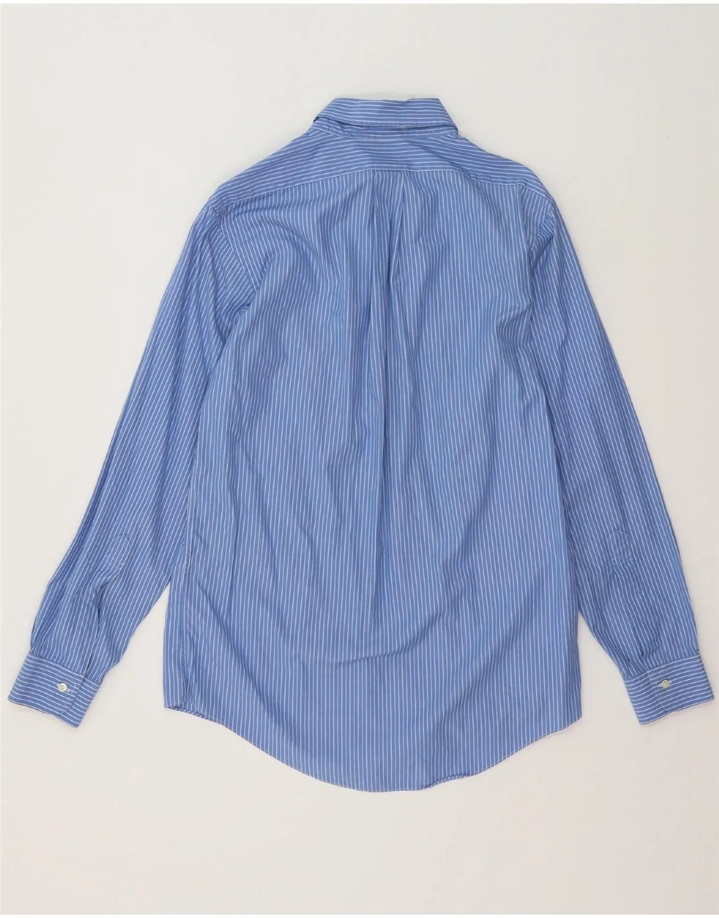 BROOKS BROTHERS Mens Extra Slim Fit Shirt Size 16 Large Blue Striped