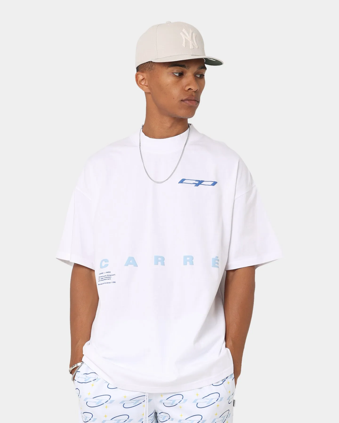 Carré Enhanced Oversized T-Shirt White