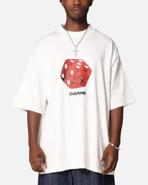 Carre Die Mock Neck T-Shirt Off White
