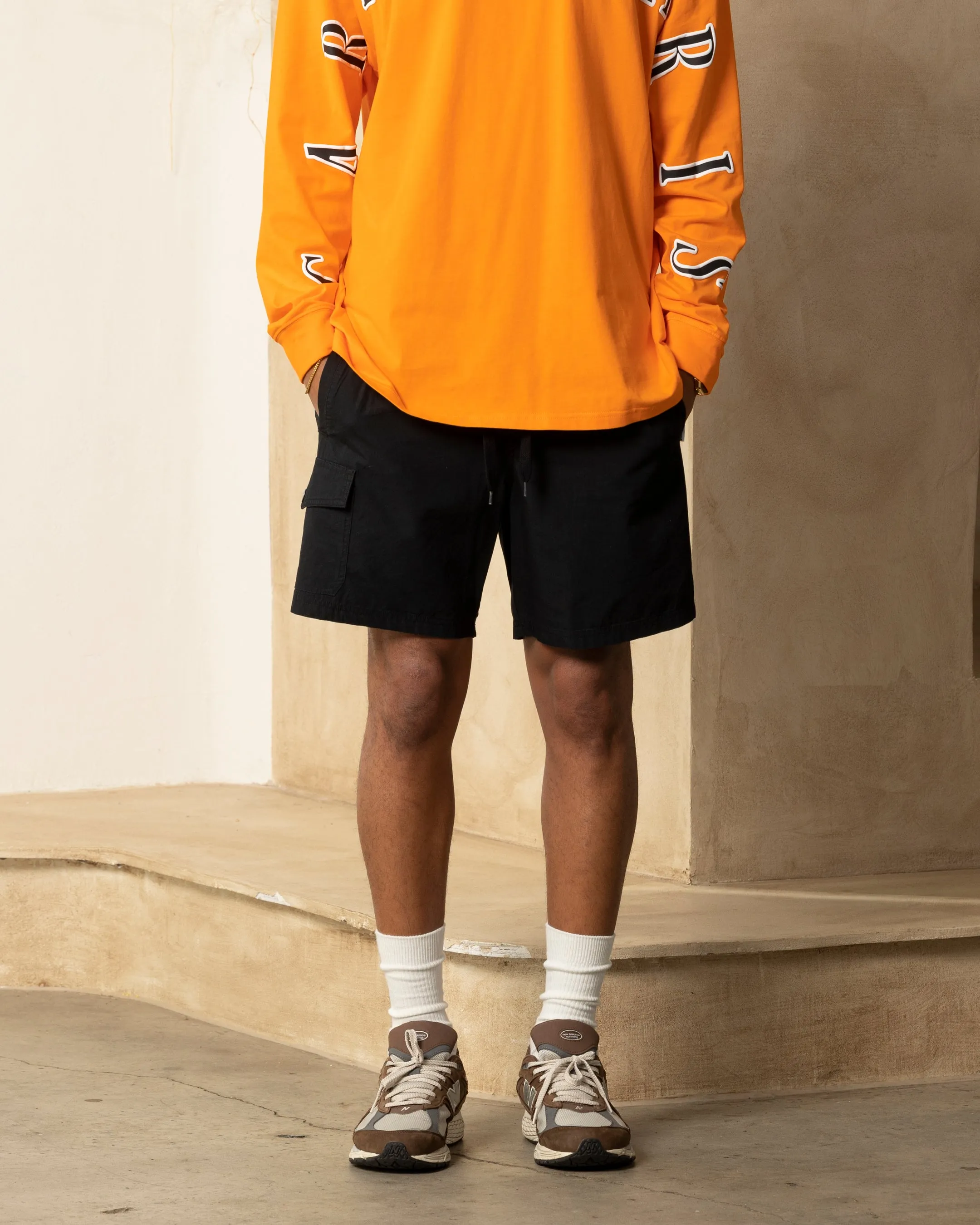 Carre Global Oversized Long Sleeve T-Shirt Orange