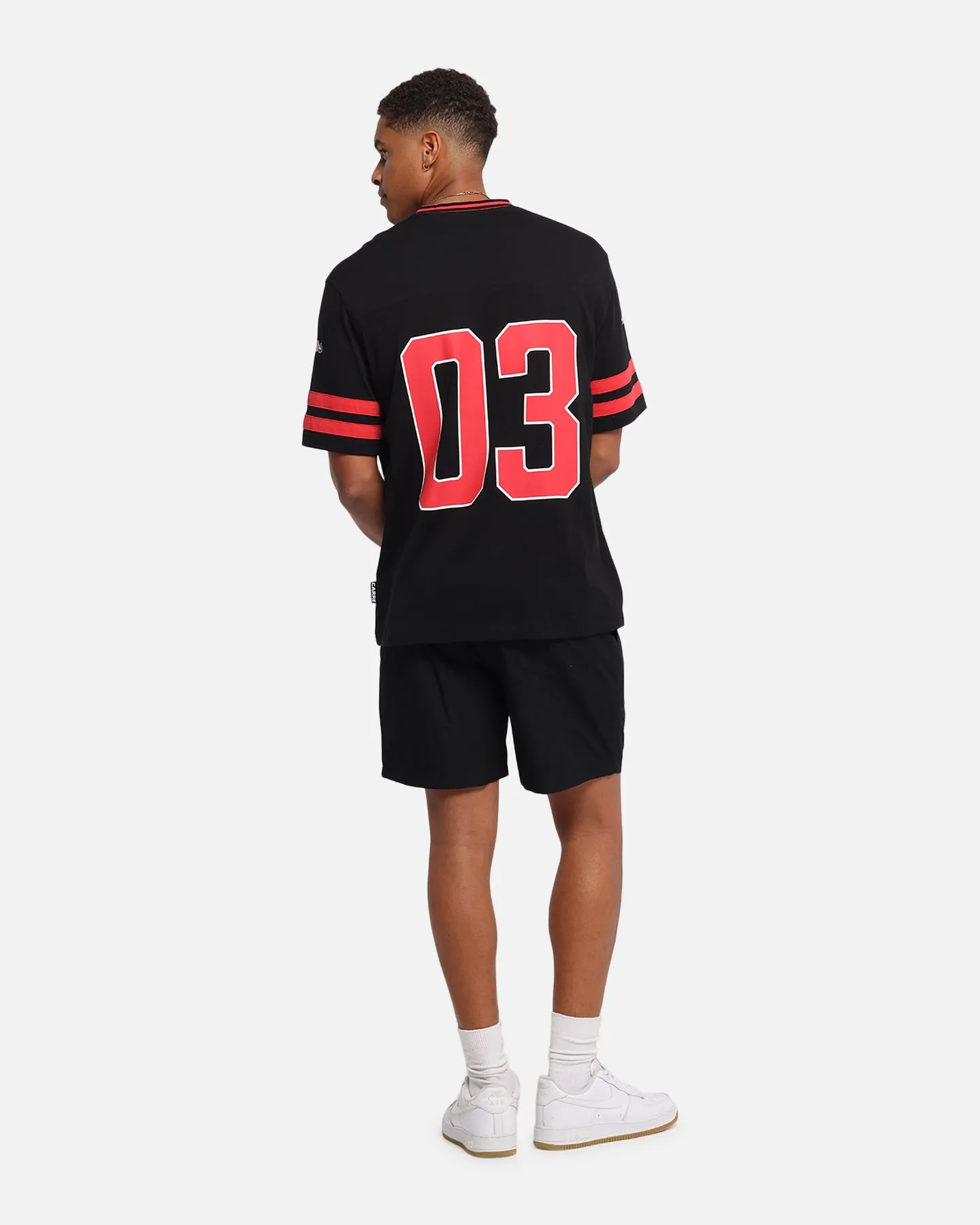 Carre Rose Football T-Shirt Black/Red