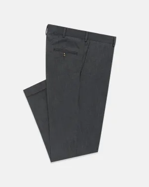 CHARCOAL POPLIN TROUSERS