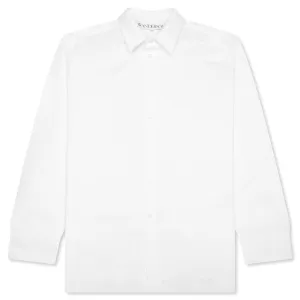 Classic Fit Cotton Oxford Shirt - White