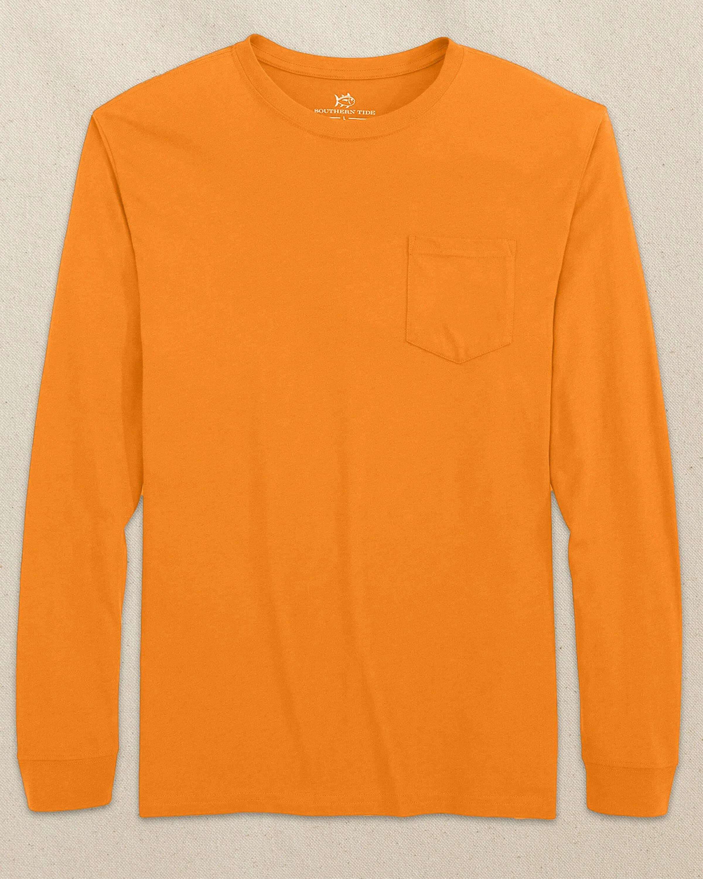 Classic Long Sleeve Pocket T-Shirt - Rocky Top Orange