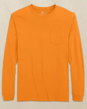 Classic Long Sleeve Pocket T-Shirt - Rocky Top Orange