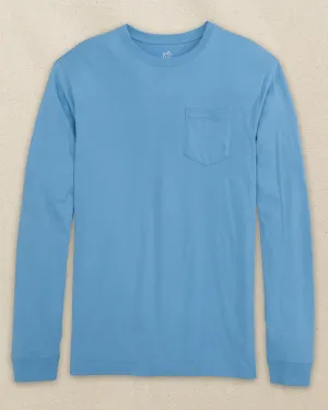 Classic Long Sleeve Pocket T-Shirt - Rush Blue