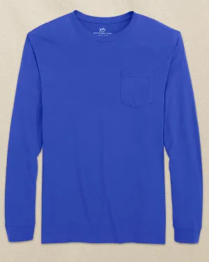 Classic Long Sleeve Pocket T-Shirt - University Blue