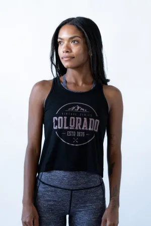 Colorado Vintage Series Crop Top Black