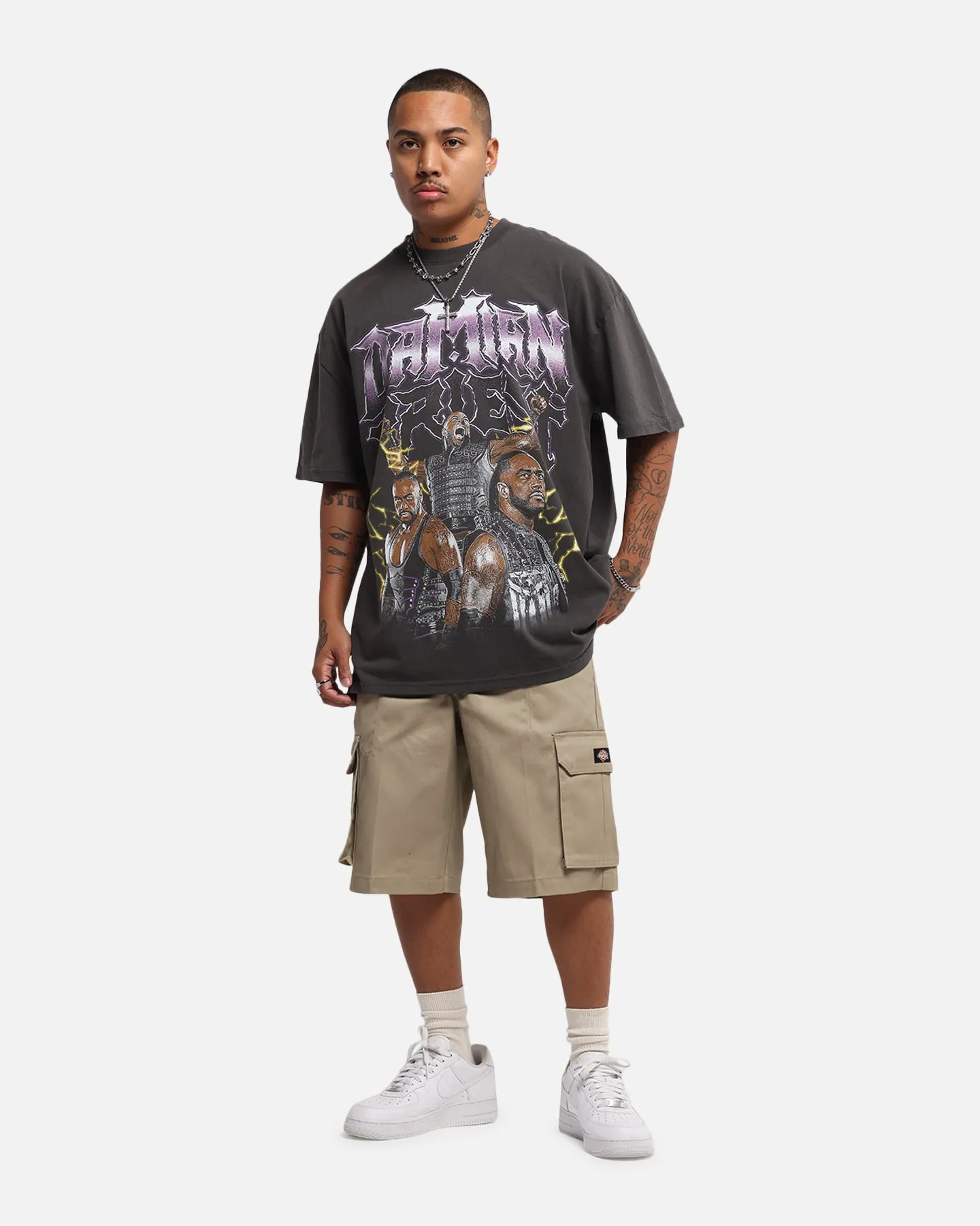 Culture Kings X WWE Damian Priest Wrestlemania XLI Heavy T-Shirt Black Wash