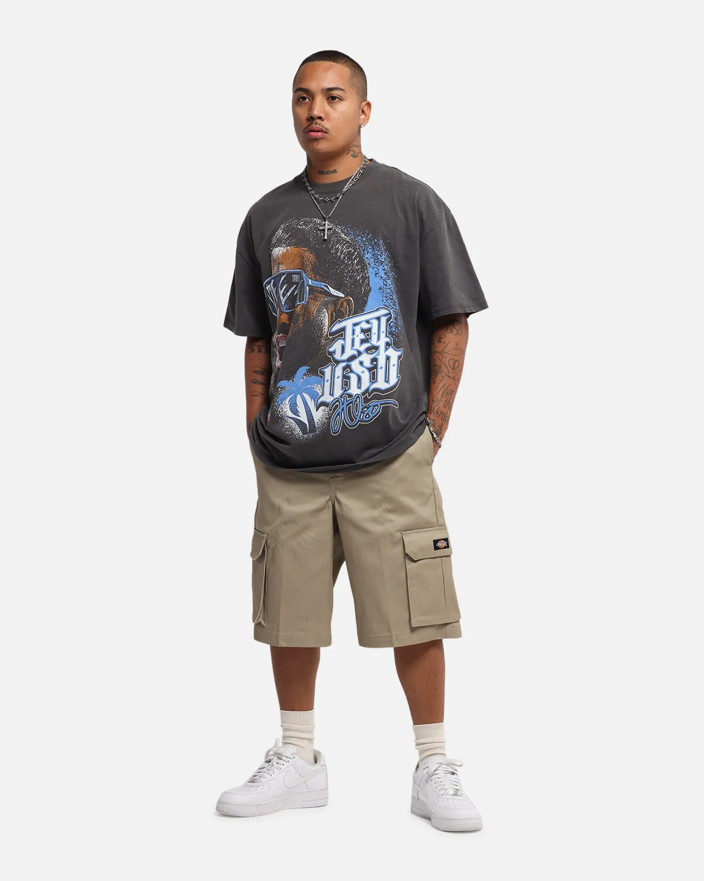 Culture Kings X WWE Jey Uso Wrestlemania XLI Heavy T-Shirt Black Wash