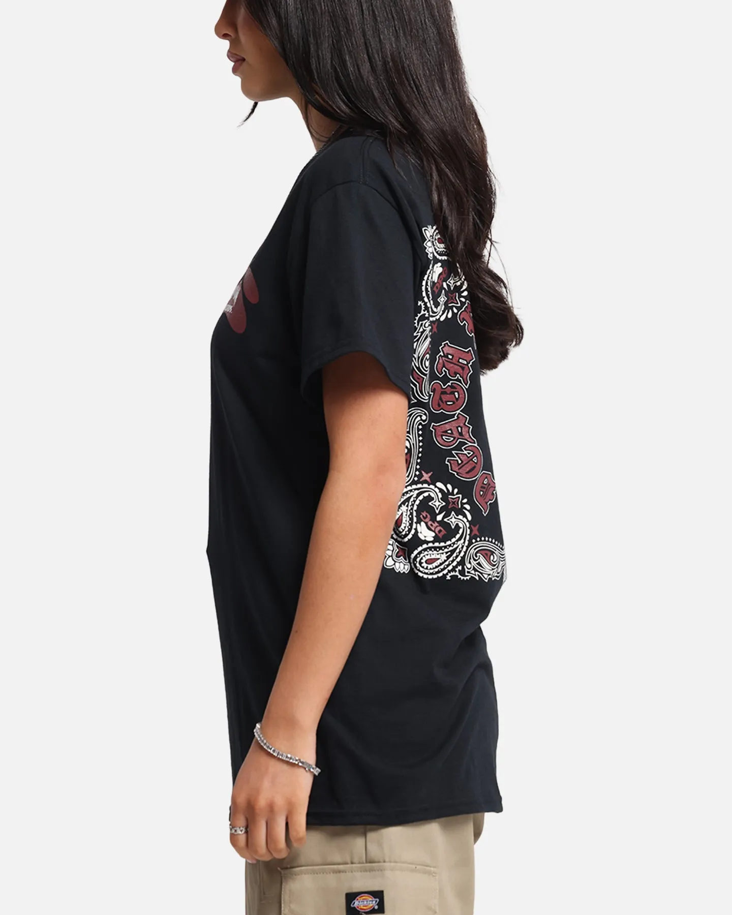 Deathrow Records Doberman Bandana T-Shirt Black