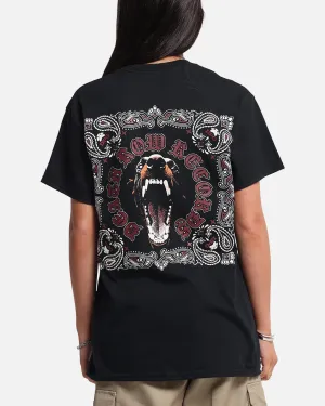 Deathrow Records Doberman Bandana T-Shirt Black
