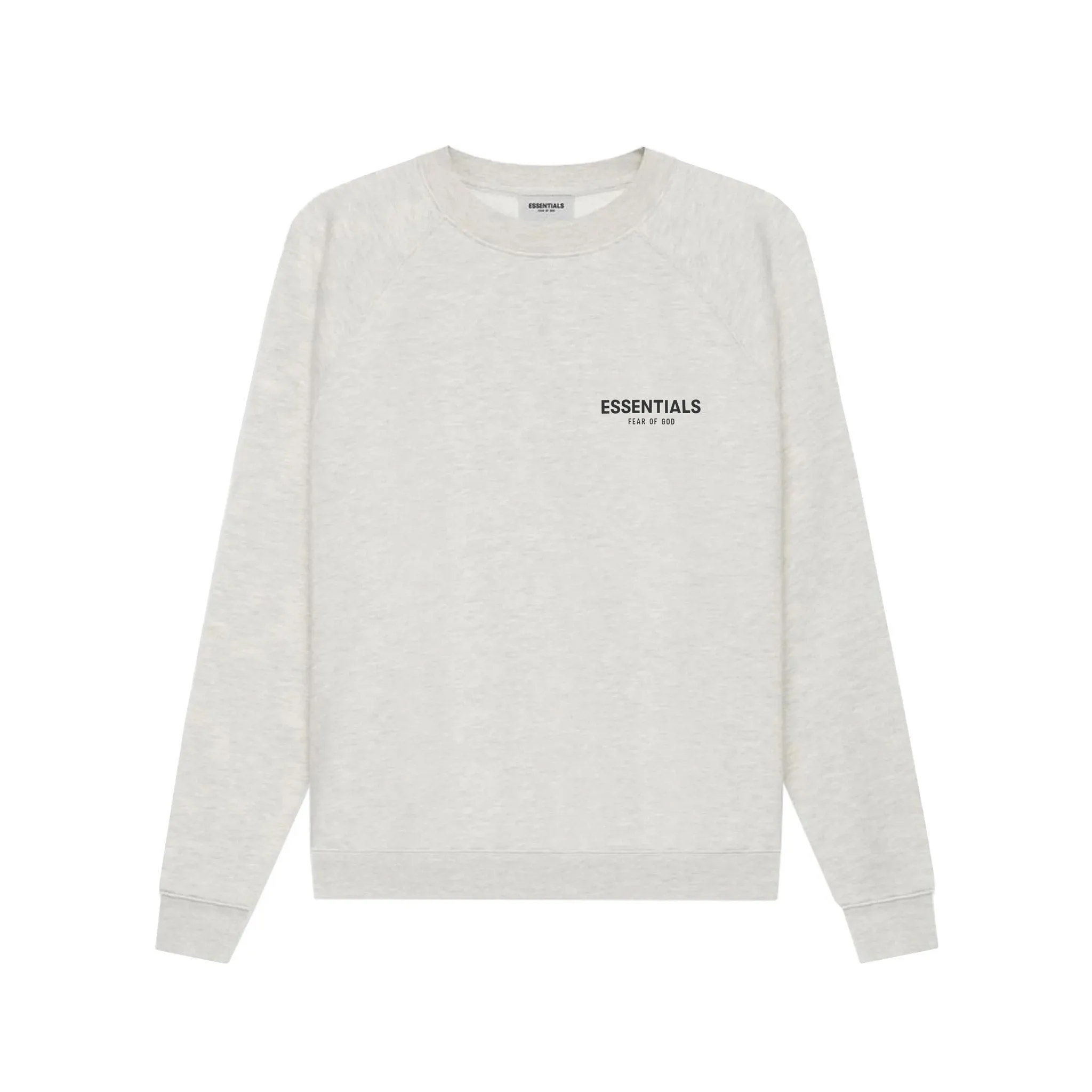 Fear Of God Essentials Crewneck Sweatshirt SS22 - Light Oatmeal Heather